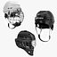 Hockey Helmets 3D Models Collection