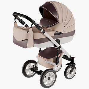realistic baby stroller model