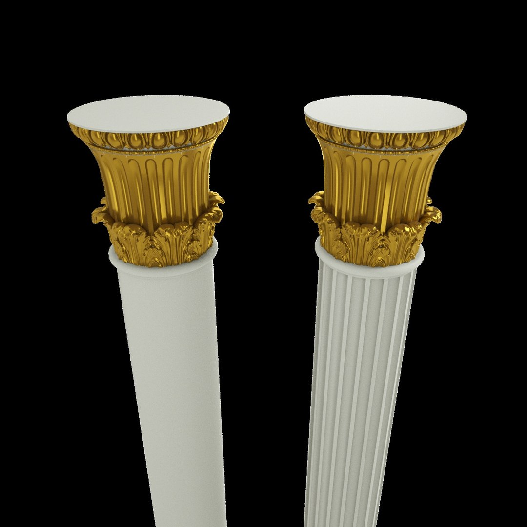 Column architecture 3D model - TurboSquid 1626292