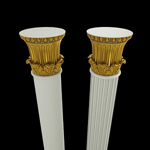 column architecture 3D model