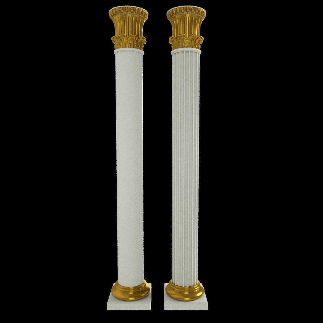 Column architecture 3D model - TurboSquid 1626292