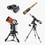 Binoculars and Telescopes Collection 3 3D