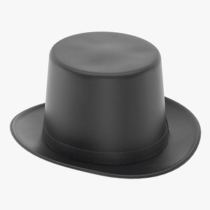 3D Lincoln Felt Top Hat model