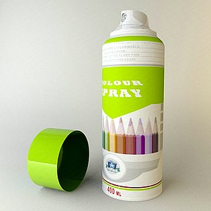 spray cans wall dxf