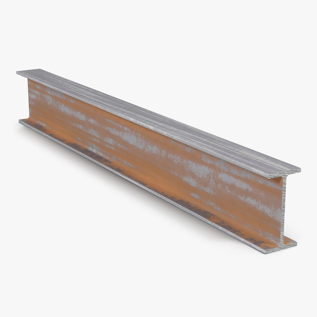 Steel Beam 3D model preview