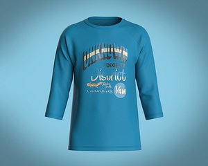 3D T-Shirt Three Quarter Sleeve-UNKNOWN