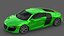 2010 Audi R8 FSI Quattro modelo 3D Supercarro diário Pioneer
