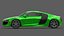 2010 Audi R8 FSI Quattro modelo 3D Supercarro diário Pioneer