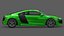 2010 Audi R8 FSI Quattro modelo 3D Supercarro diário Pioneer