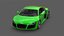 2010 Audi R8 FSI Quattro modelo 3D Supercarro diário Pioneer