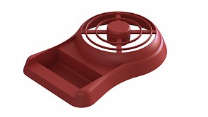 handle held fan case 3D model