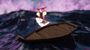 Japanese Boat 3D model