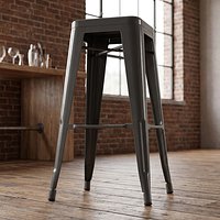 Loft Metal Stool without Backrest Game Ready