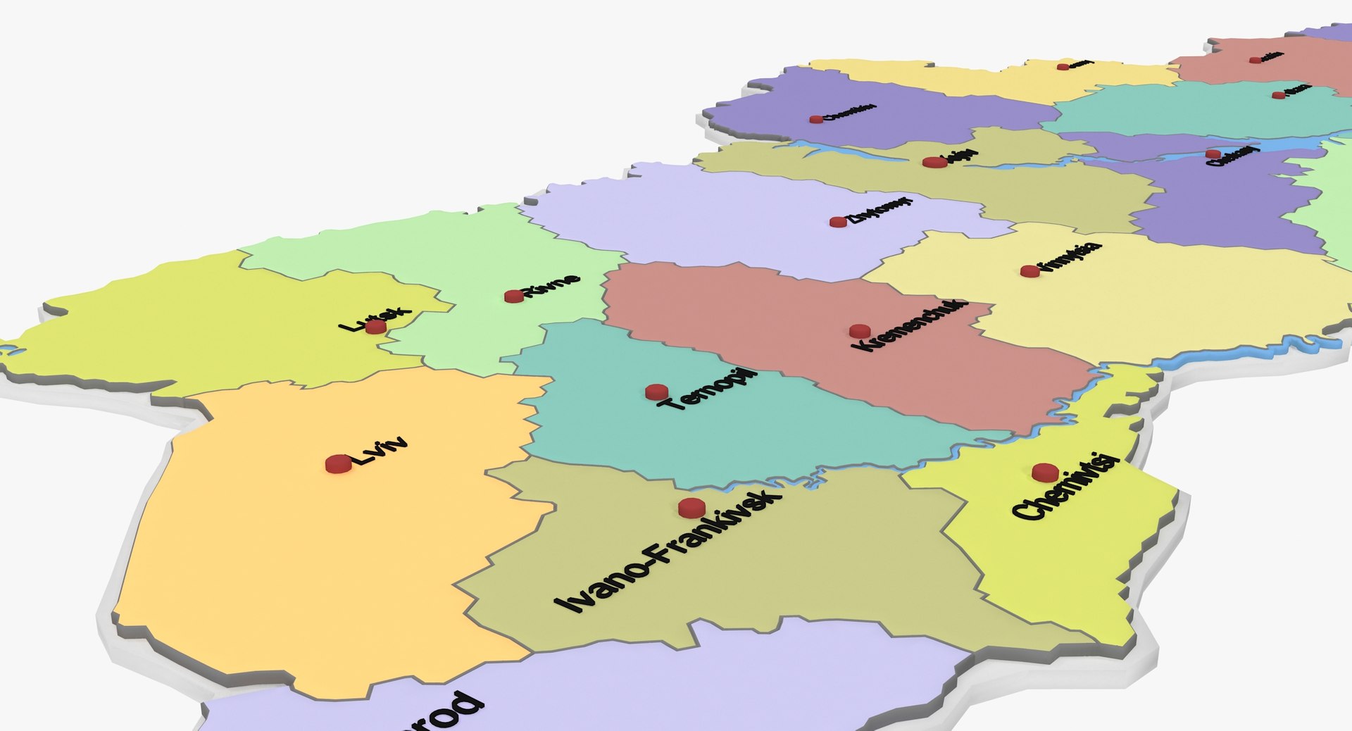 Ukraine Political Map model - TurboSquid 2048837