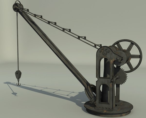 3d model old port crane