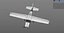 Monomotor de avião Cinema 4d Rigged