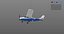Monomotor de avião Cinema 4d Rigged