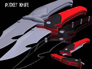 free pocket knife 3d model