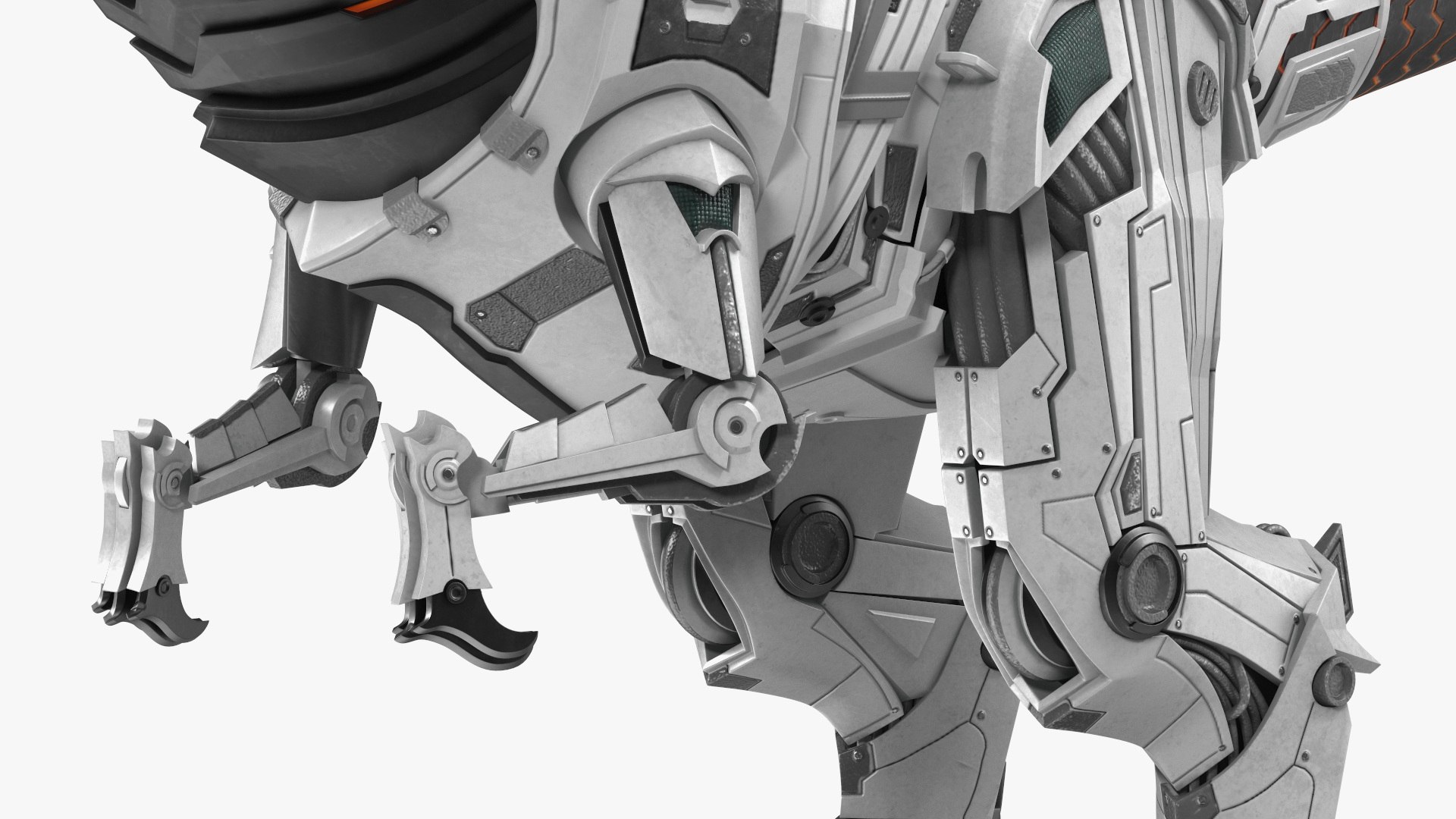 Dinosaur Robot Rigged 3D Model - TurboSquid 2247476