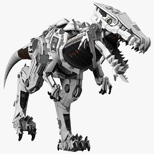 Dinosaur Robot Rigged 3D model
