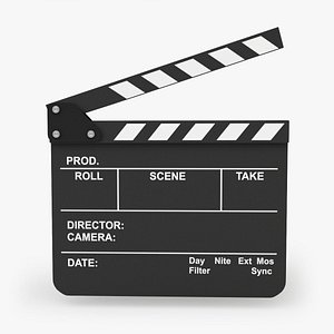 Black Movie Clapboard