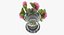 3D flowers vases model