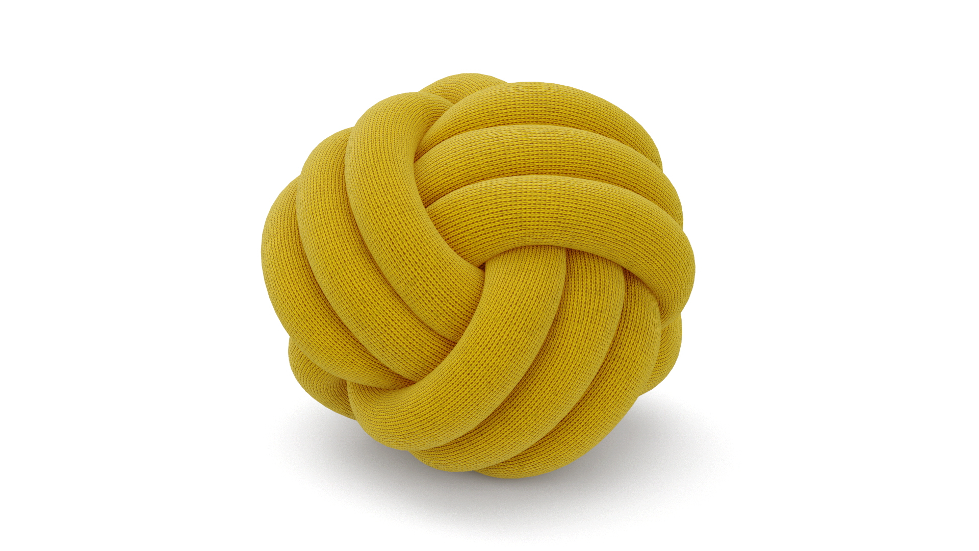 Yellow knot pillow clearance