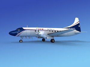 propellers convair cv-580 3d model