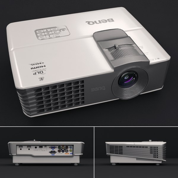 projector benq w1070 3D model