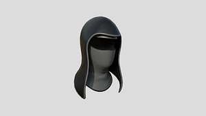 3D Ninja Assassin Hood 10 Black Cartoon - Character Design Fashion model