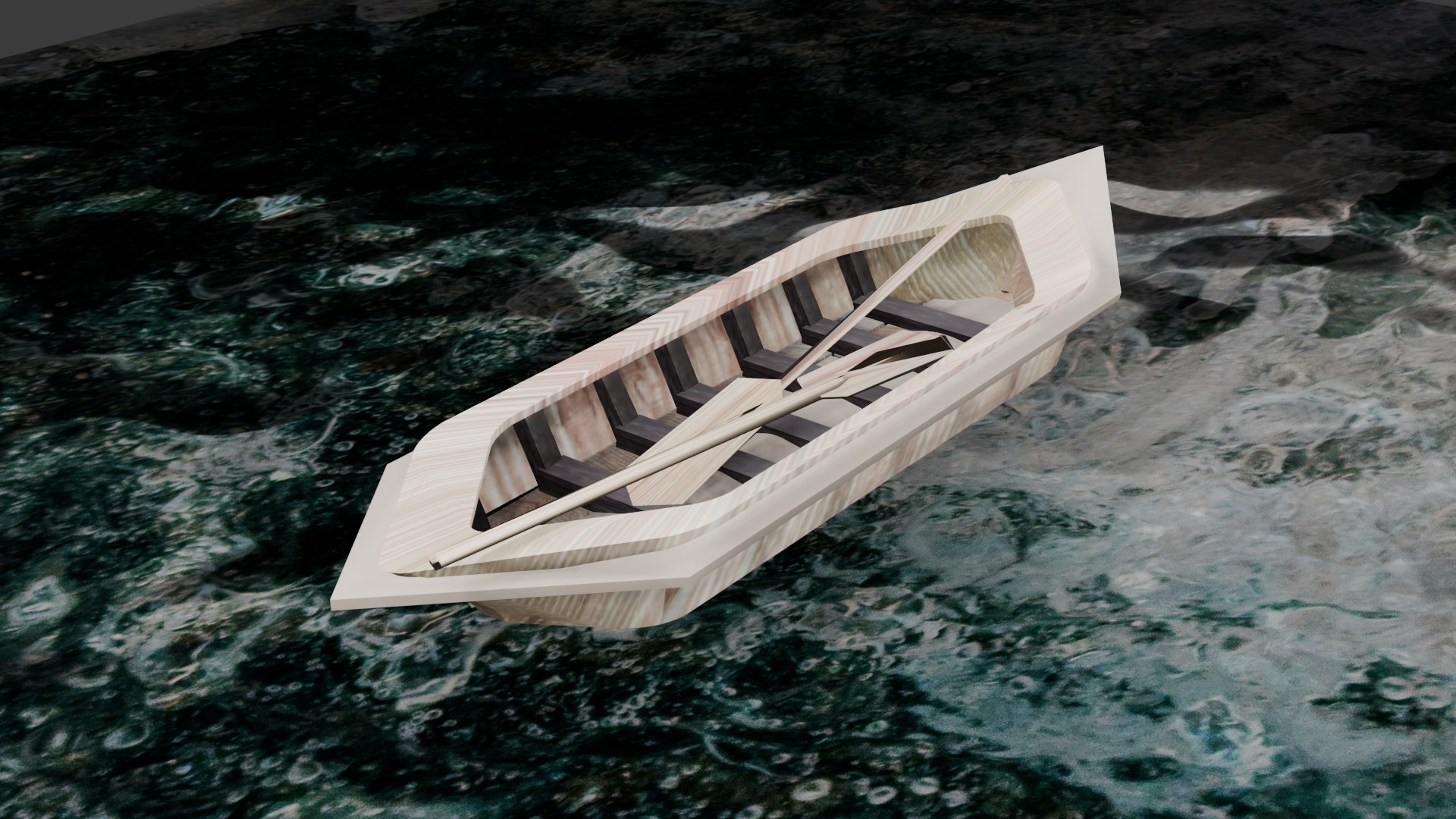 Rowing Boat 3D Model - TurboSquid 2254956