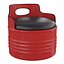 Homary-Oil Barrel Accent Chair Industrial Leather Upholstered Red Chair