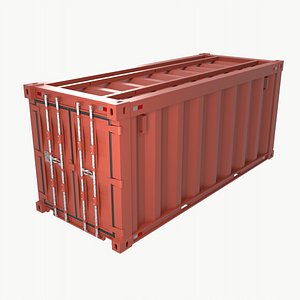 Stylized Cargo Shipping Container 3D model