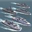 nato warships ship 3d 3ds