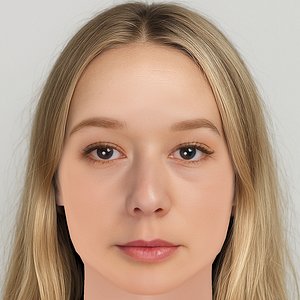 Alba August Head - No Hair - Low poly head for game