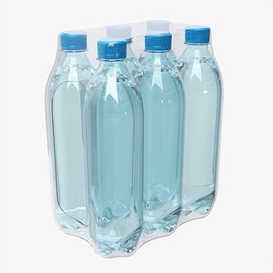 3D water wrap bottle model