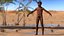 Homo Erectus armato di pelliccia