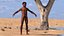 Homo Erectus armato di pelliccia