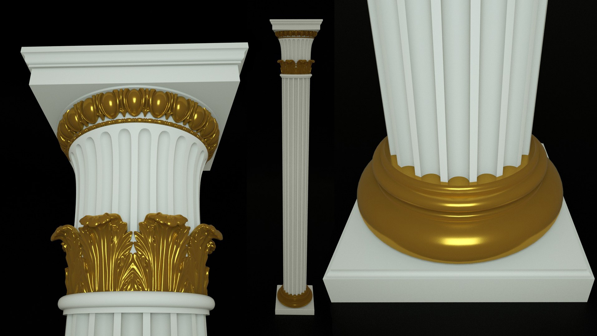 3D Column Architecture Model - TurboSquid 1493613