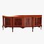 3D cabinet italian xv chippendale model