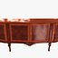 3D cabinet italian xv chippendale model