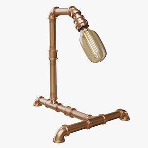 3D table lamp steampunk model