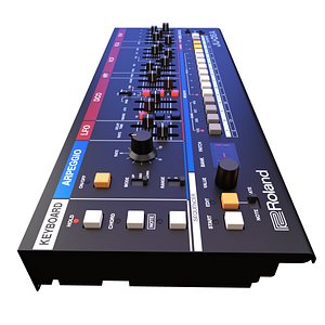 Roland JU-06A Synthesizer Module 3D