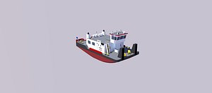 3D push boats model