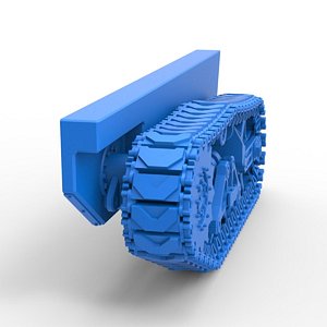 Diecast Track for Fun Short Monster tank Scale 1 to 25 3D