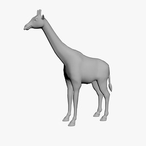 3D Giraffe Base 3d Model