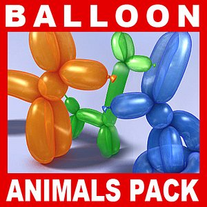 Balloon Animals 3D Models for Download