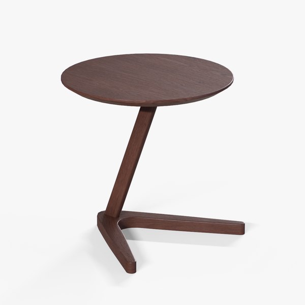 3D model Healey End Table walnut finish - TurboSquid 1728188