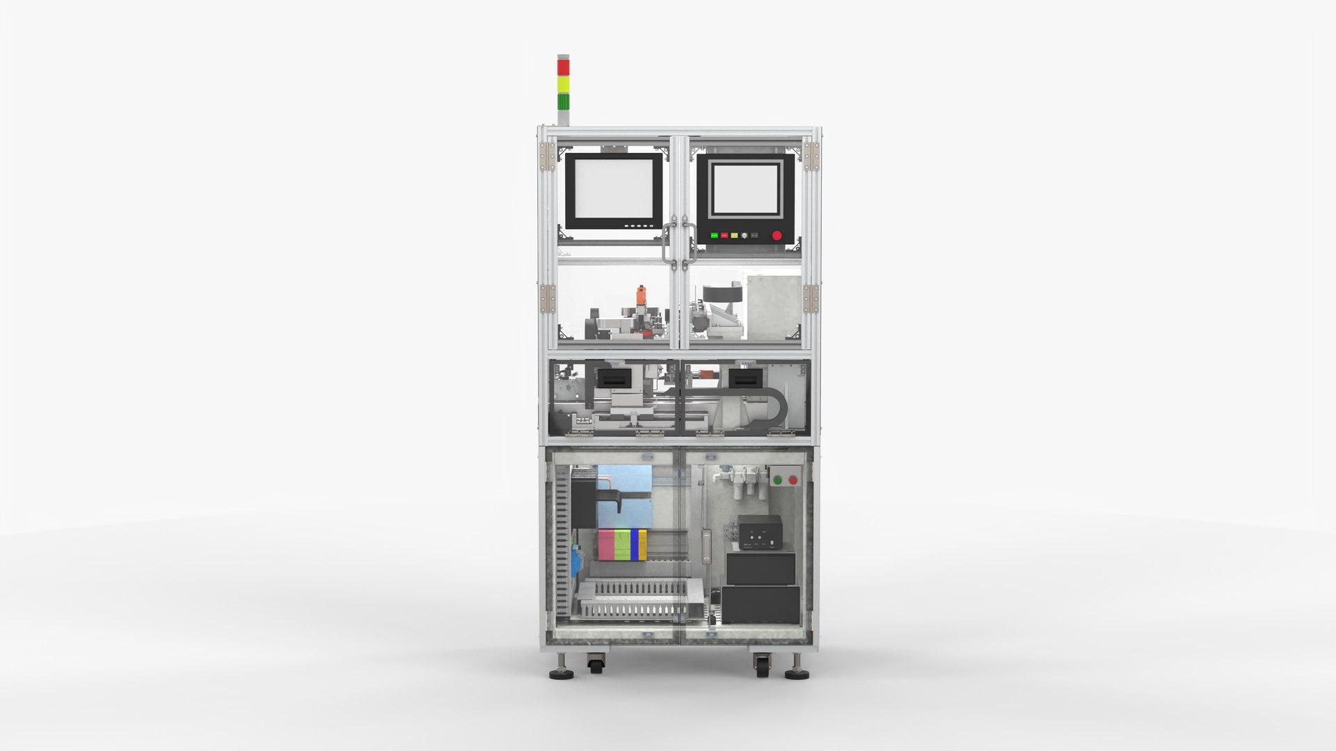 Automatic Hard Disk Swing Arm Glue Spraying Machine 3D Model ...