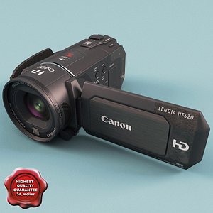 canon vixia hfs30 3d model